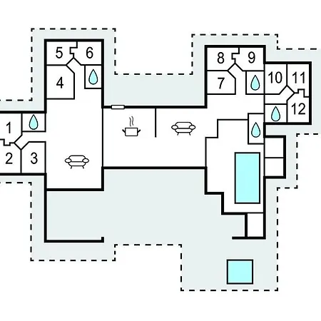 Lovely Home In Idestrup With Sauna 度假居 Idestrup